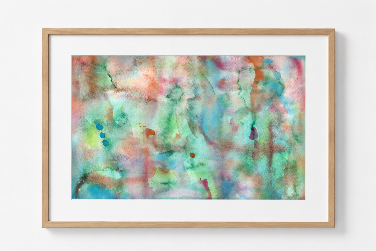 Abstract watercolor painting