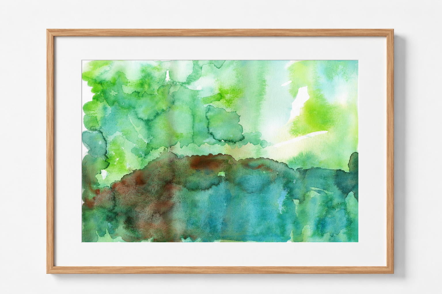 Abstract watercolor painting
