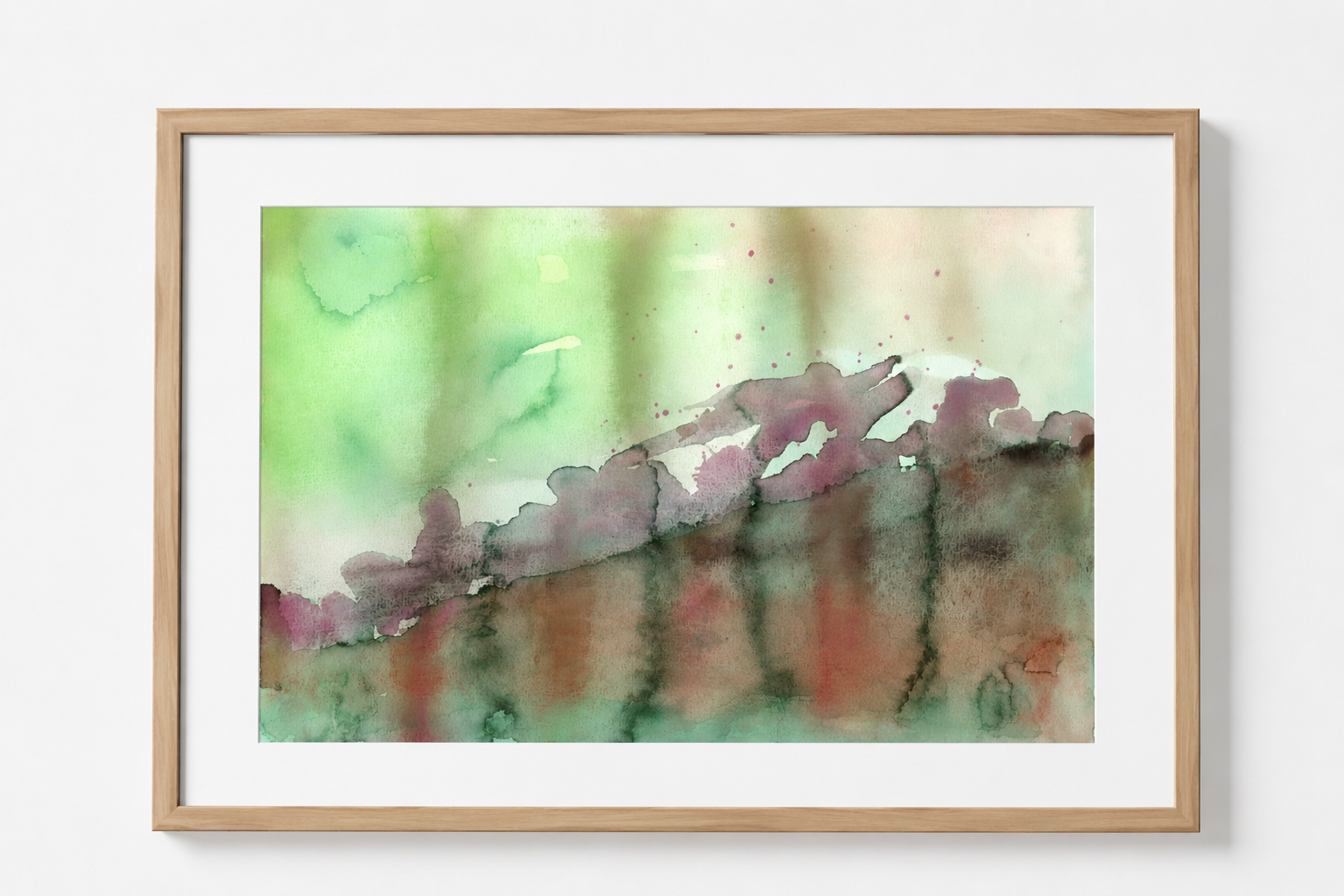 Abstract watercolor painting