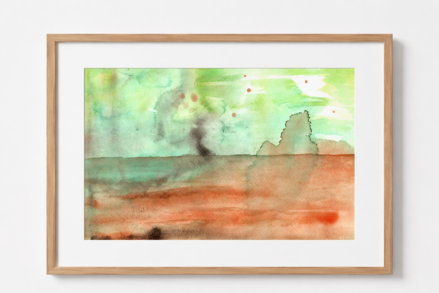 Abstract watercolor painting