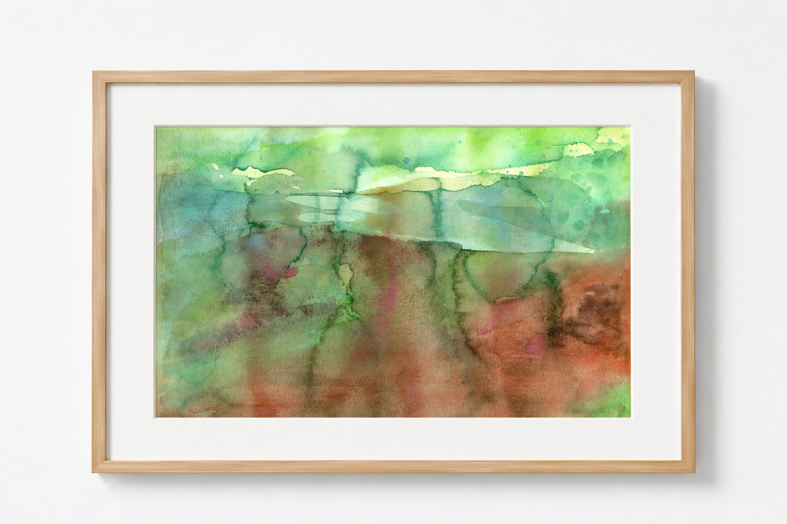 Abstract watercolor painting