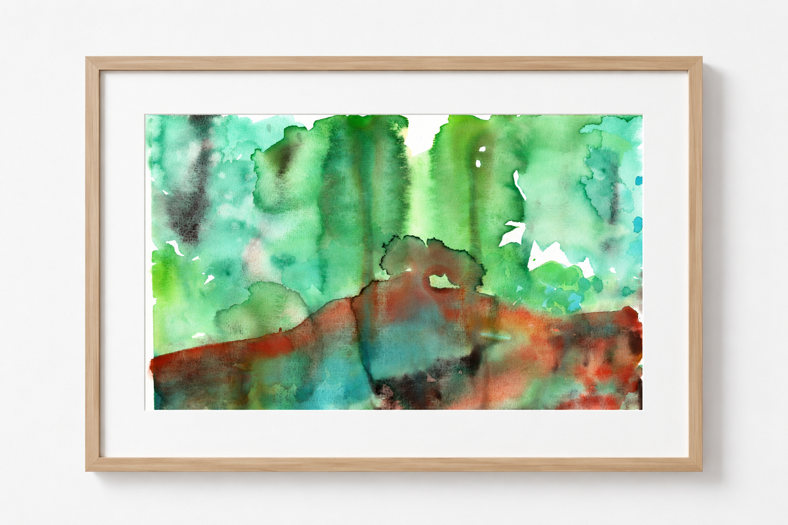 Abstract watercolor painting