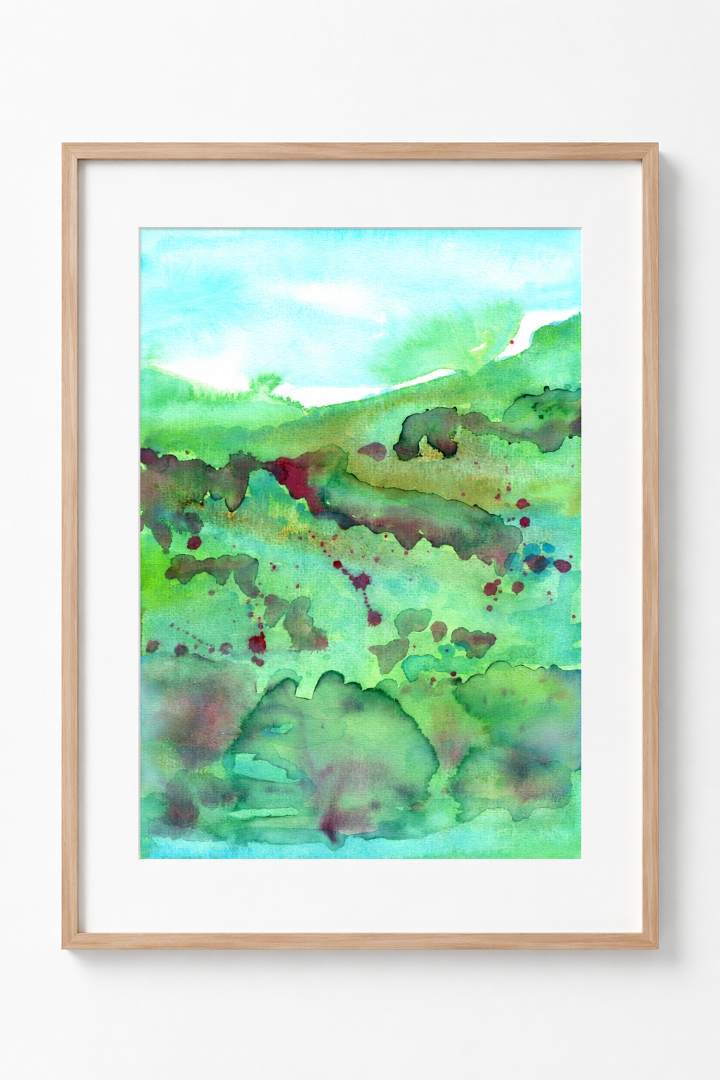 Abstract watercolor painting