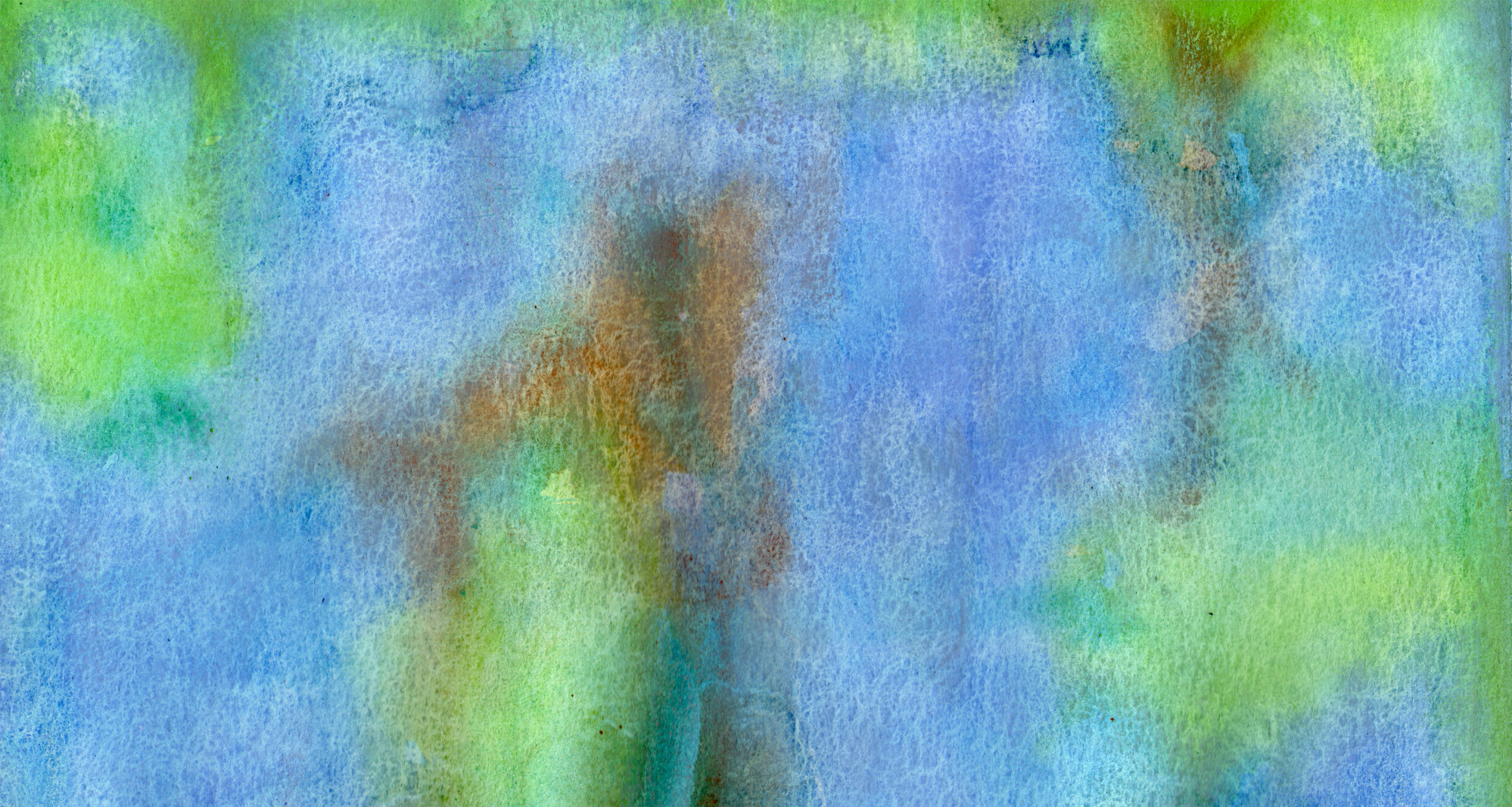 Soft abstract watercolor, natural pigment blooming on cold‑press paper