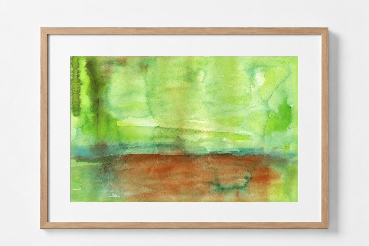 Abstract watercolor painting